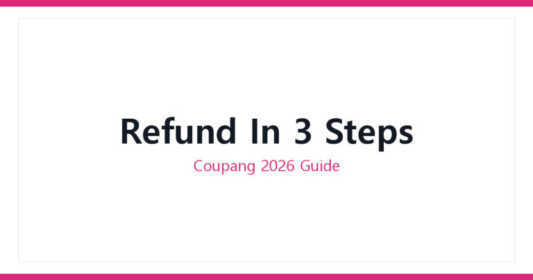 Coupang refund