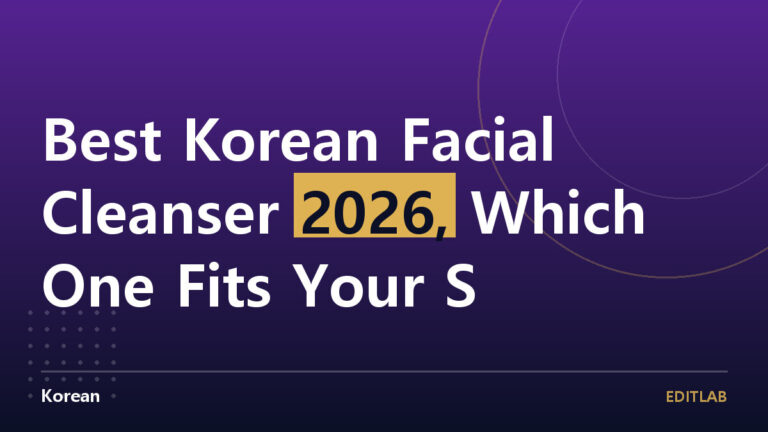 korean facial cleanser