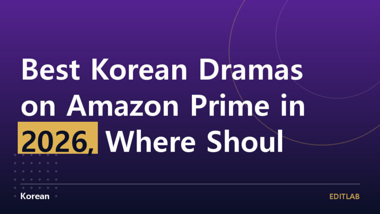 Korean dramas Amazon Prime